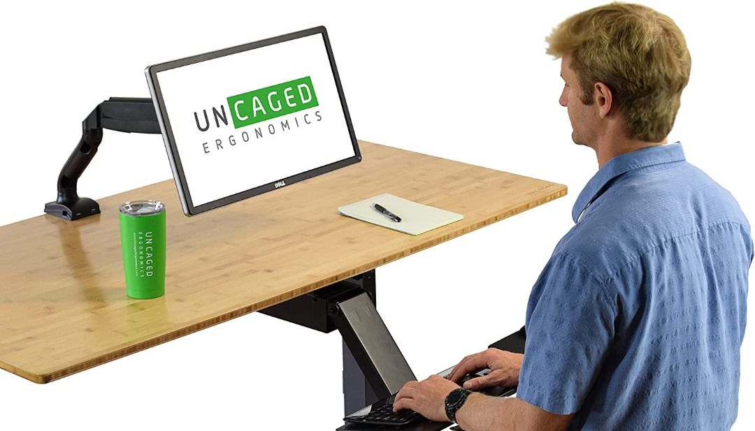 Single Computer Monitor Arm with 2 USB Ports adjustable height ...