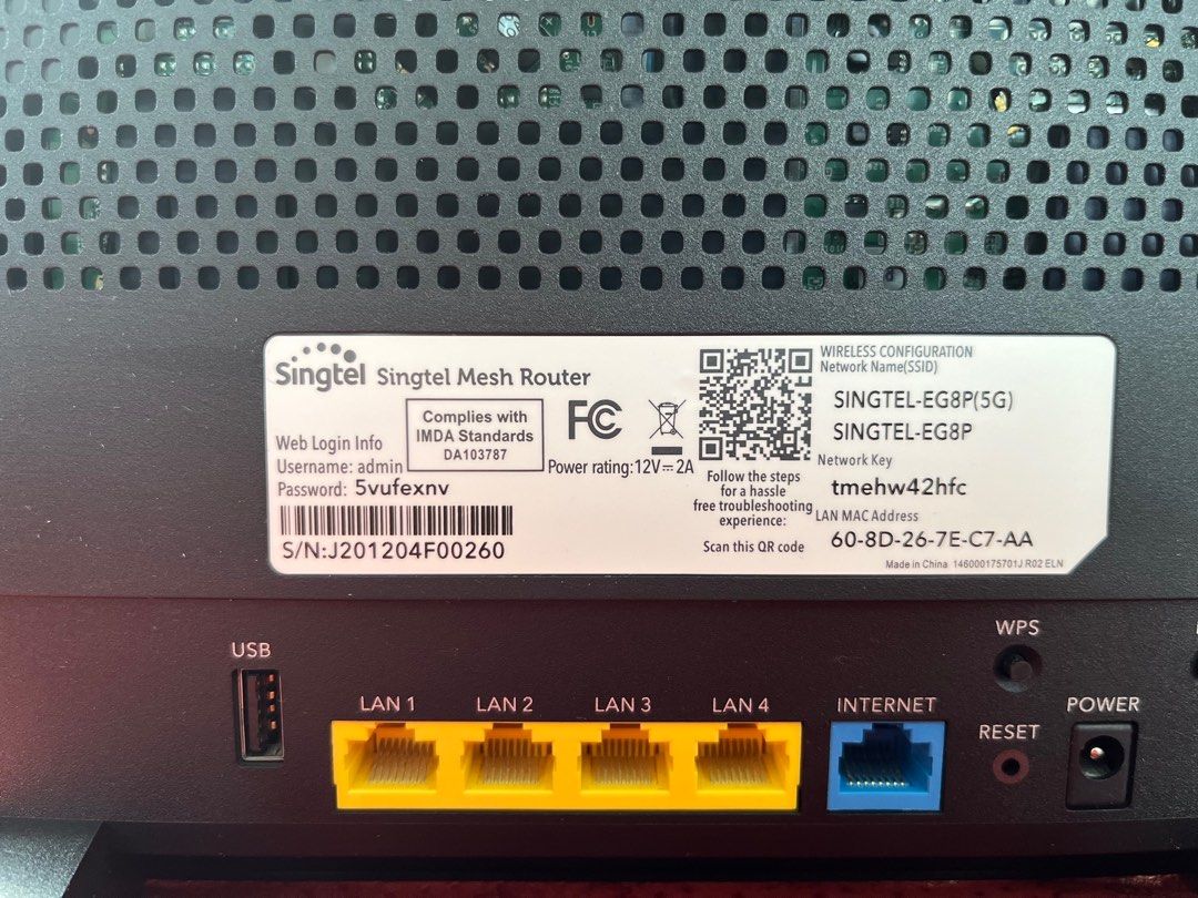 Singtel latest router clearance