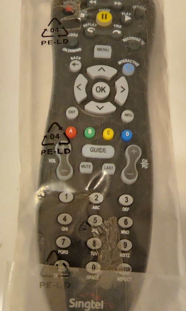 Singtel Mio TV Remote Control, TV & Home Appliances, TV & Entertainment