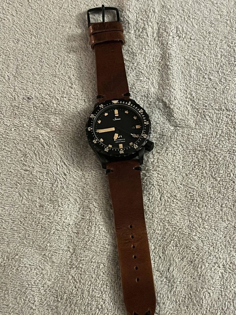 Sinn U1 S.E Vintage 1010.023 Black German Submarine Steel Men s