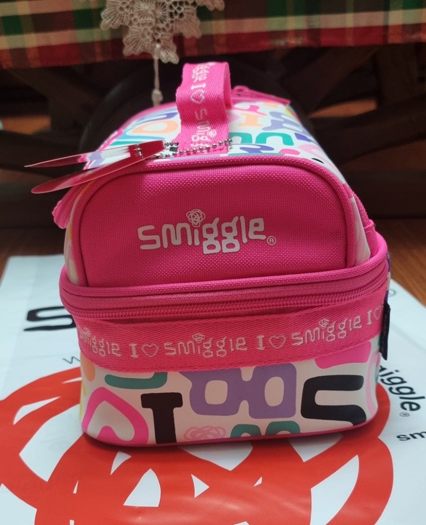 Smiggle Double Decker Lunch Bag (Category: Other Babies Going Out Needs) located in Malabon City. Submitted by andies.closet (Listing ID 1212497797, Image 3). Description: BrandNew comes with smiggle plastic bag bought from Singapore.