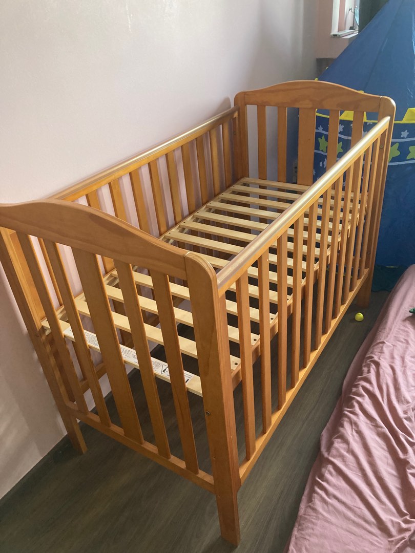 Solid wooden cot from Mothercare, Babies & Kids, Baby Nursery & Kids