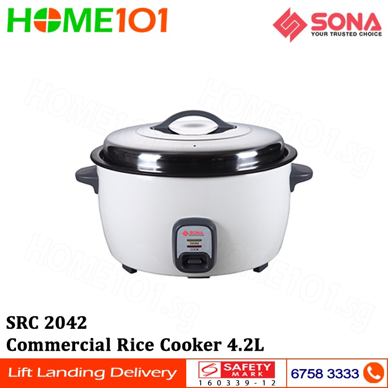 Sona Commercial Rice Cooker 4.2L SRC 2042, TV & Home Appliances ...