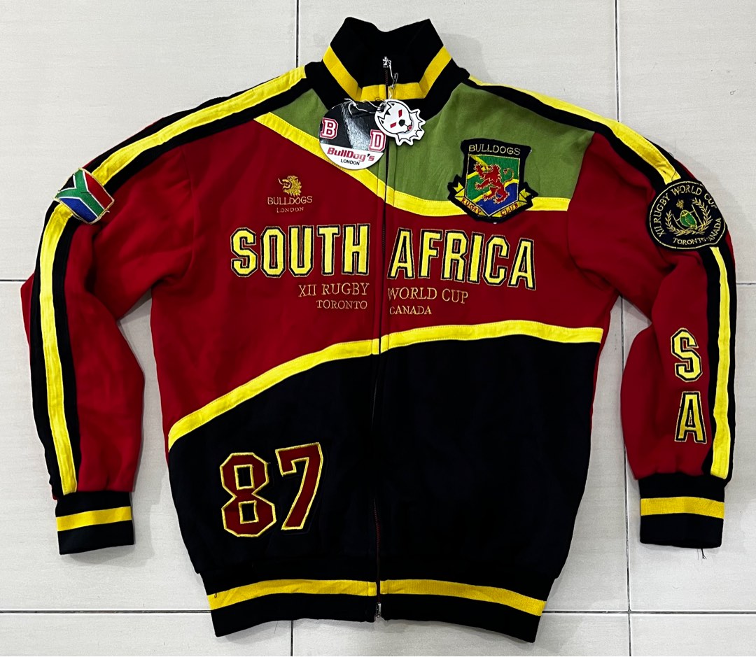 South Africa / Springboks XII Rugby World Cup Jacket, Men's Fashion