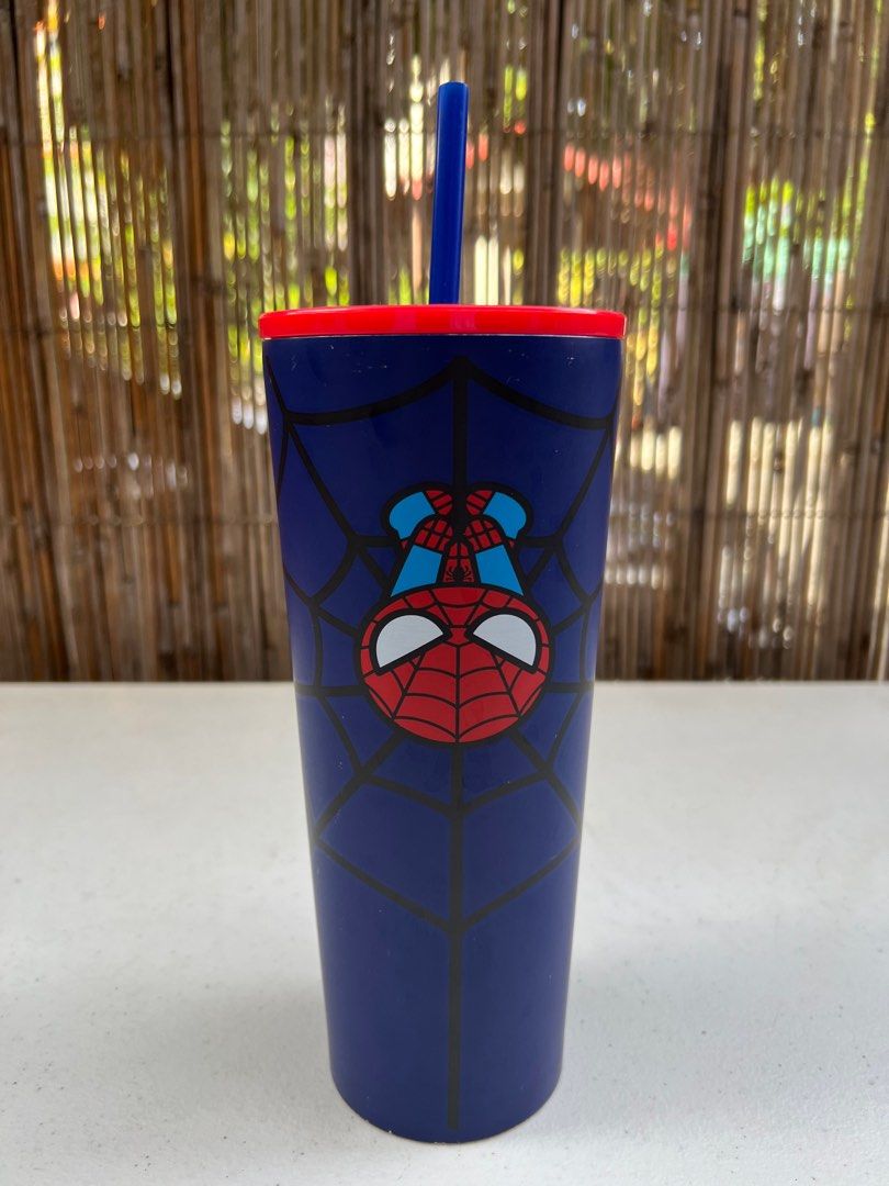 Spider Man Tumbler (Category: Water Bottles & Tumblers) located in Cainta. Submitted by geloe (Listing ID 1214238029, Image 2). Description: Marvel Spider Man Tumbler.