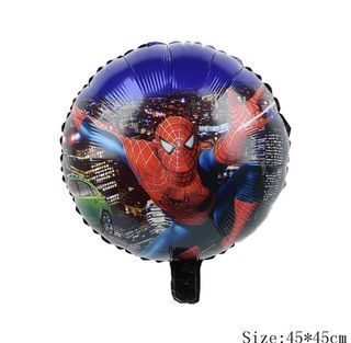 Spider-Man Blue Foil Balloon Party Circle Marvel Spiderman