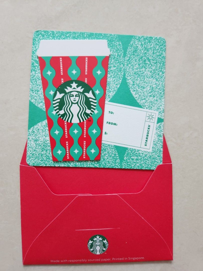 Starbucks Singapore Christmas card, Tickets & Vouchers, Store Credits