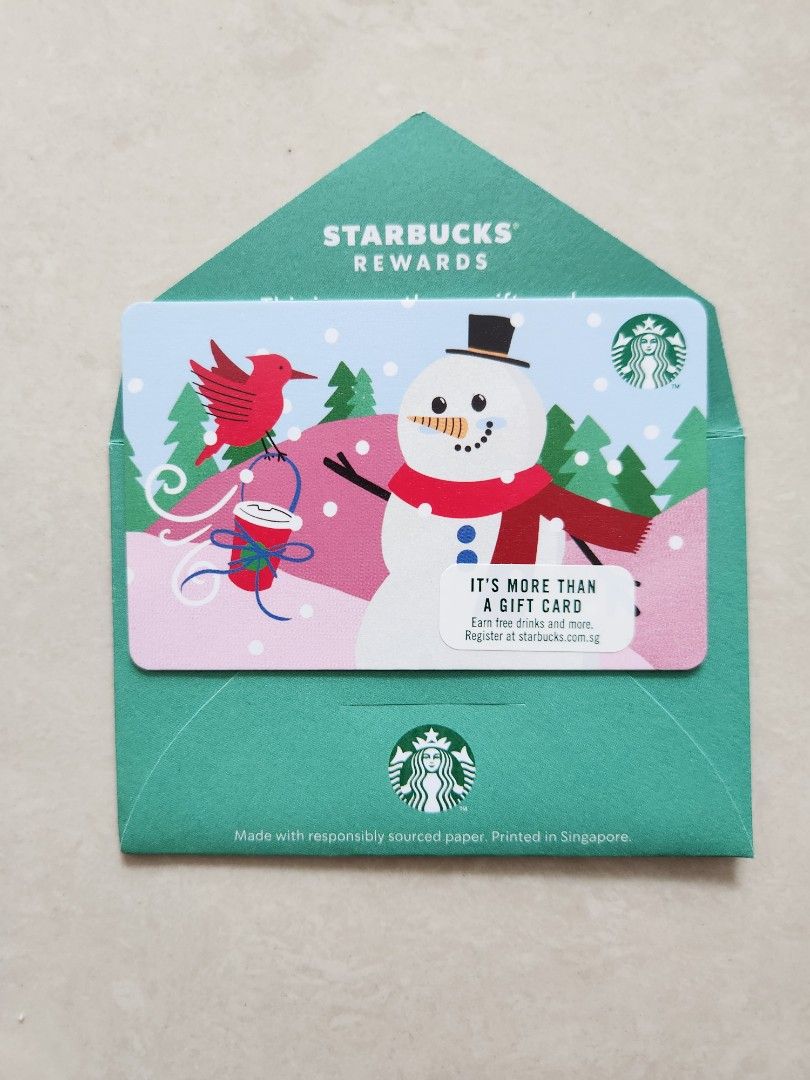 Starbucks Singapore Christmas Card, Tickets & Vouchers, Store Credits