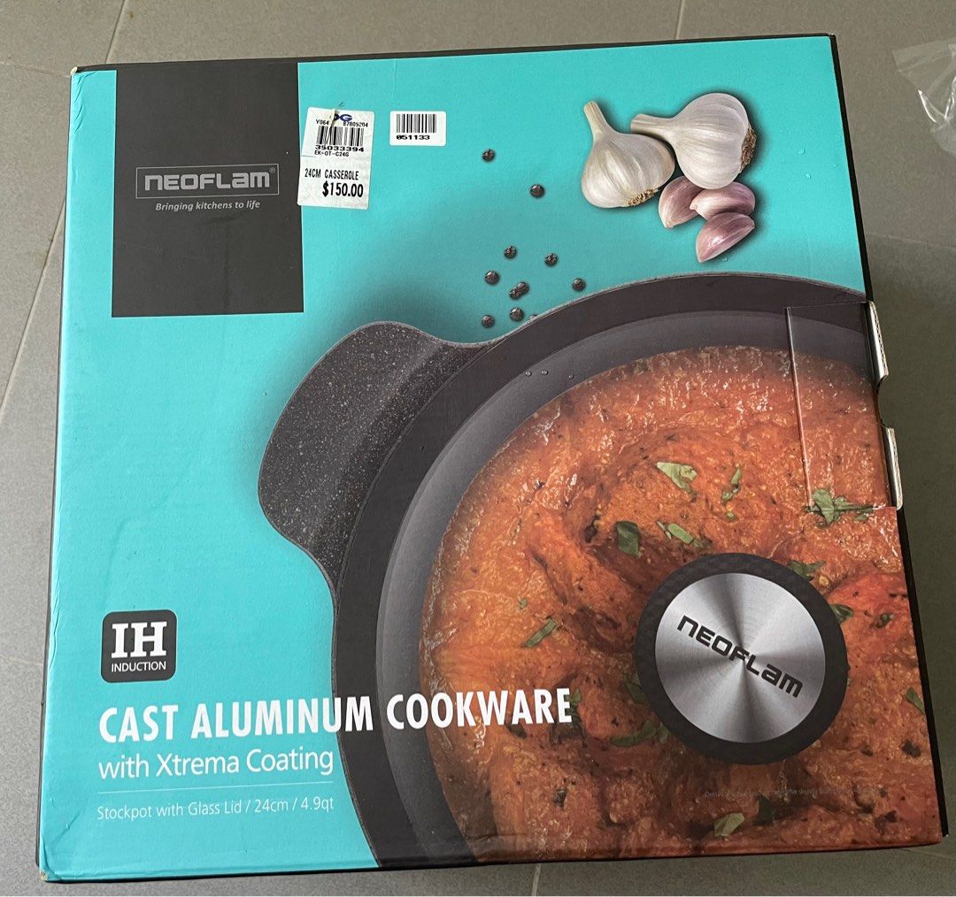 Stockpot with glass (24cm) , Furniture & Home Living, Kitchenware