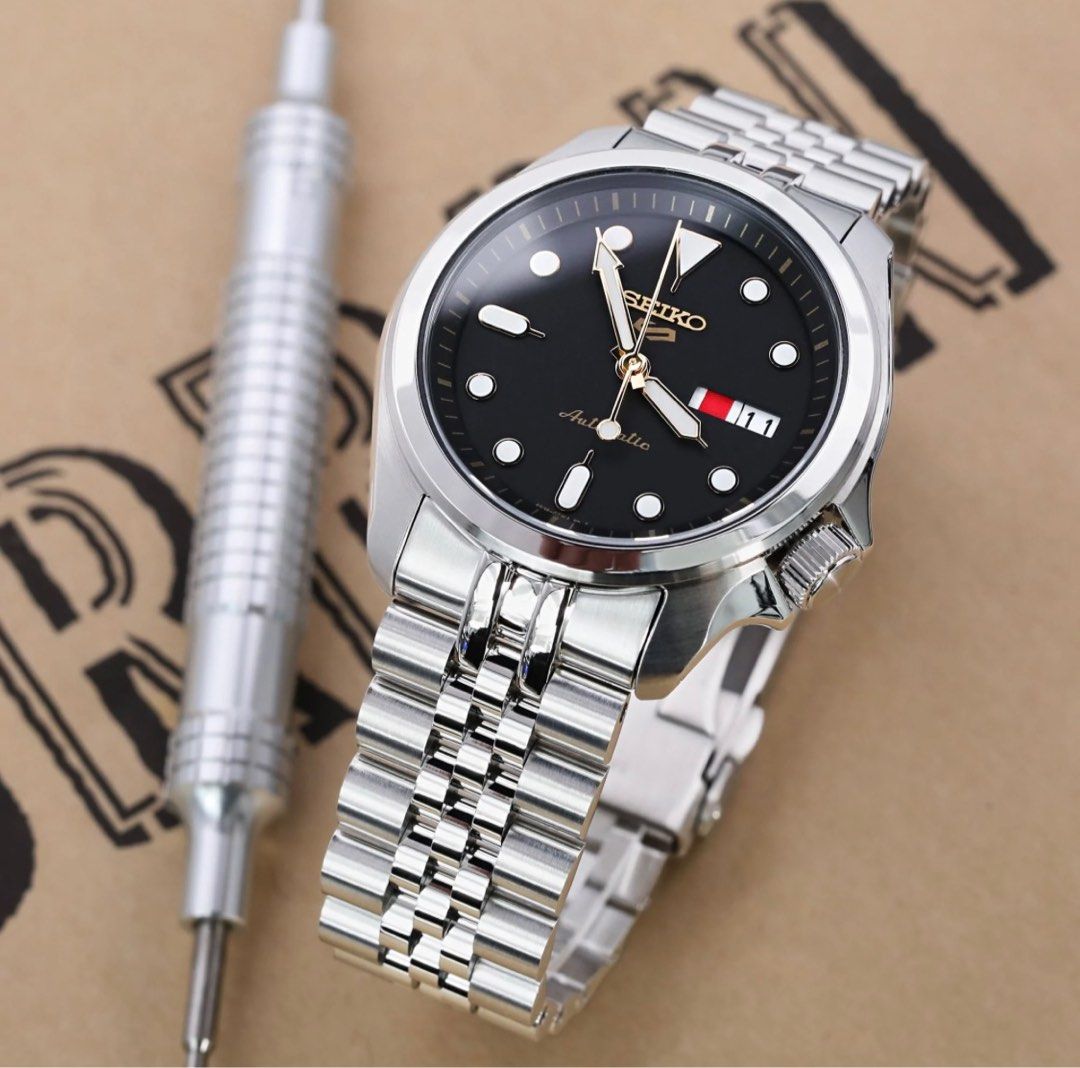 Strapcode Miltat 20mm Jubilee Bracelet for Seiko 5 Sports SRPE 40mm