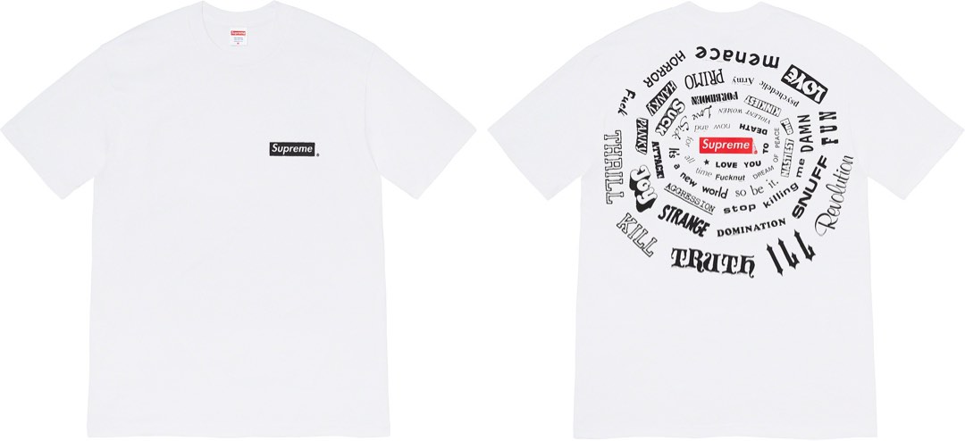 Tシャツ/カットソー(半袖/袖なし)supreme spiral tee white