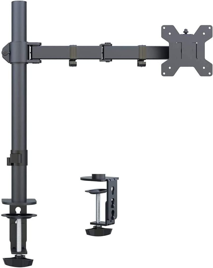 Suptek Fully Adjustable Single Monitor Stand Mount Fits One Screen 13-32  inch 22lbs for Monitor Computer Screen 13 15 17 19 20 22 23 24 26 27 30 32  inch VESA 75 100 (MD9421), Computers  Tech, Parts  Accessories, Other  Accessories on Carousell
