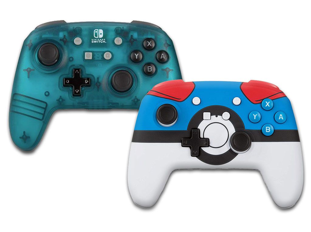 Switch Powera Wireless Controller (Category: Controllers) located in Singapore. Submitted by game_sale (Listing ID 1214293175, Image 1). Description: Pokeball Red & Blue Brand: PowerA Warranty: 2 years limited warranty by manufacturer Pokemon Pokeball / Teal Green Translucent design controller featuring From $69 onwards Order here https://bit.ly/switch-ctrl Wireless freedom using Bluetooth 5.2 Features motion controls and mappable advanced gaming