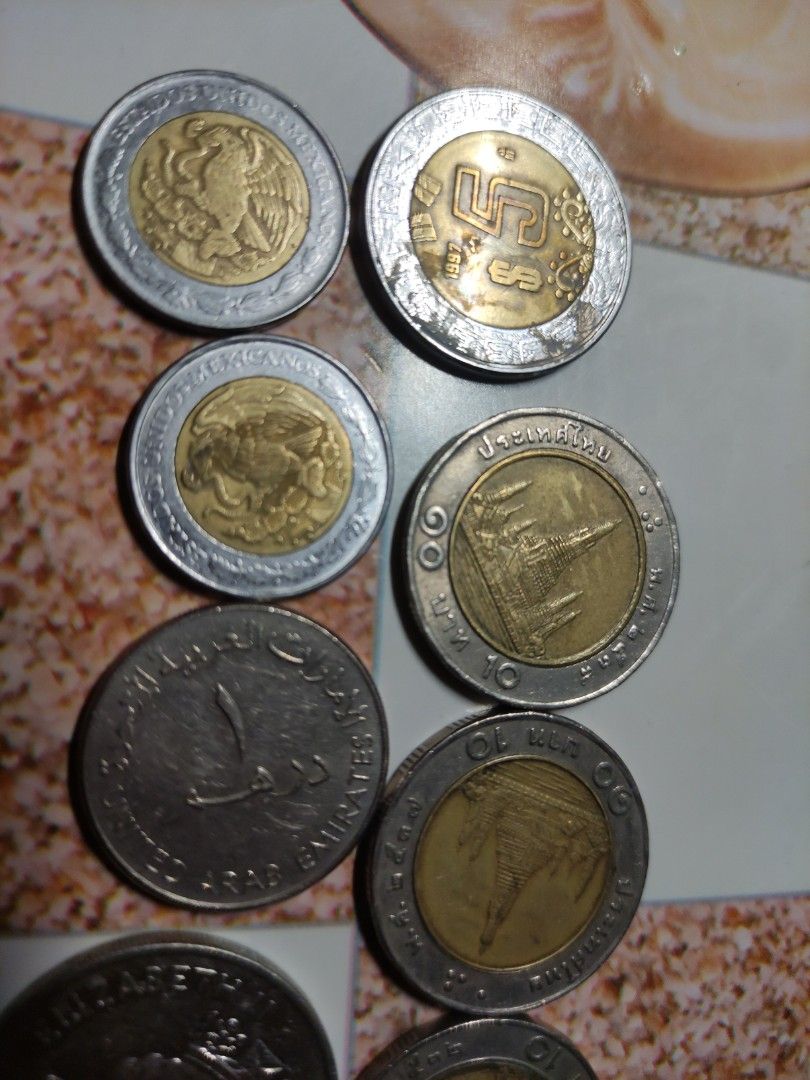 Thai Fiji Dubai coins, 興趣及遊戲, 收藏品及紀念品, 錢幣 Carousell
