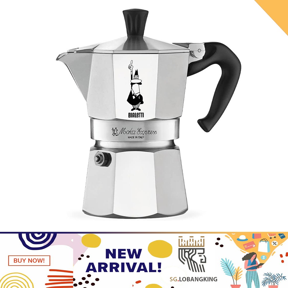 The Original Bialetti Moka Express Made in Italy 2 3 4 5 6 8 9 12Cup Stovetop Espresso Maker