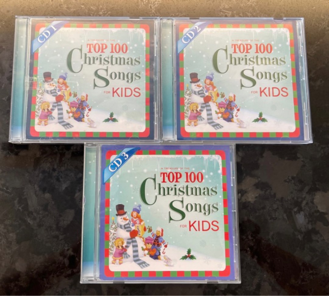 Top 100 Christmas Songs for Kids - CD 1,2,3, Hobbies & Toys, Music & Media, CDs & DVDs on Carousell