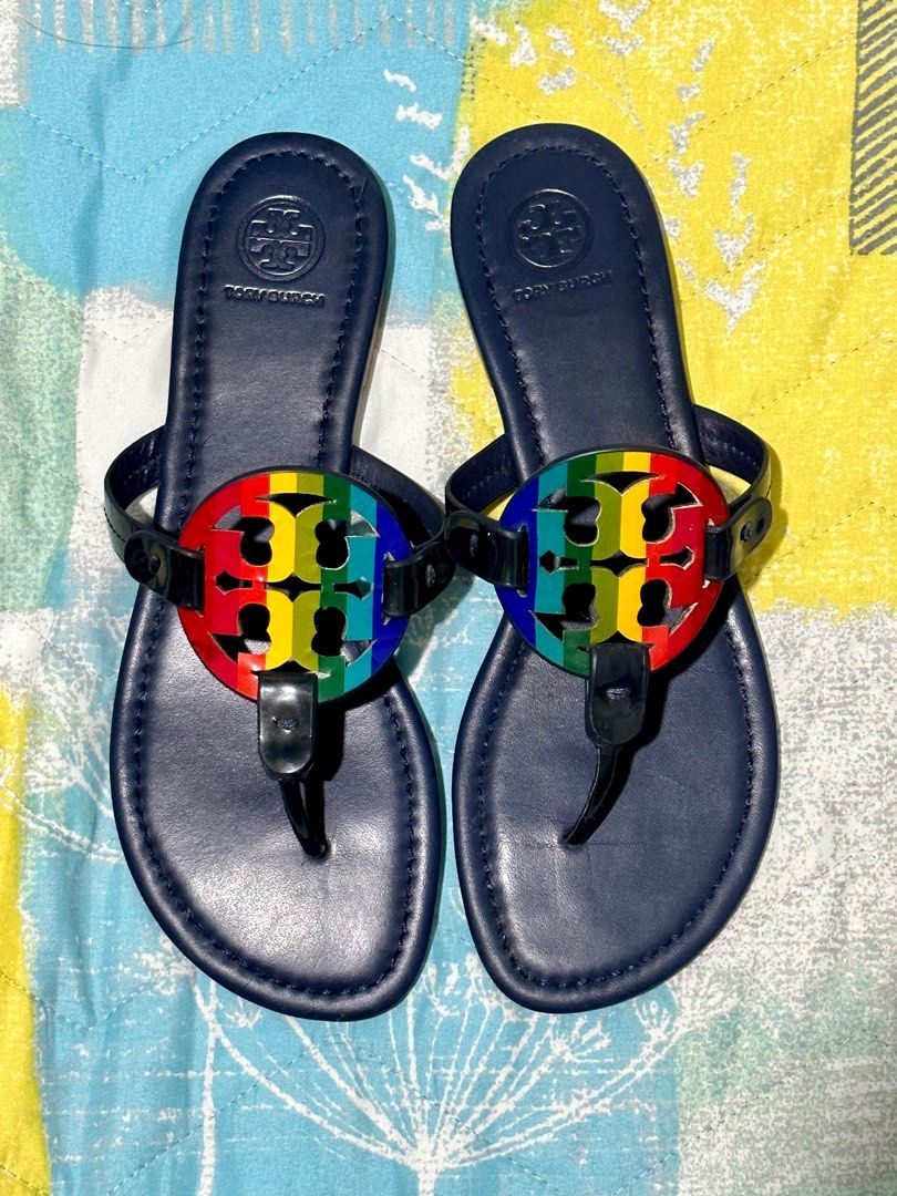 Tory Burch Rainbow Miller Sandals, Women's Fashion, Footwear, Flats &  Sandals on Carousell