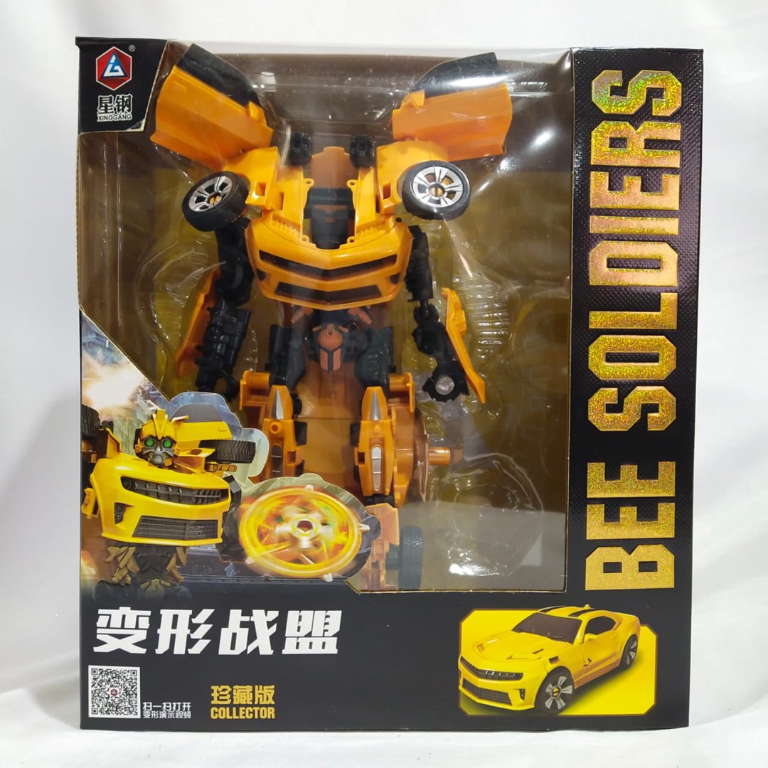 Robot Transform Toy Figurine Race Car Bumble Bee Yellow Soldier, Hobbies &  Toys, Toys & Games on Carousell