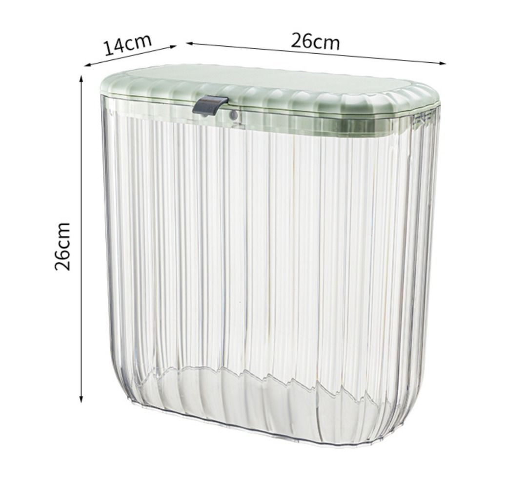 Transparent Kitchen Waste bin Dustbin (H0303), Furniture & Home Living ...