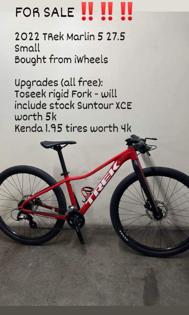 Trek marlin 5 small, Sports Equipment, Bicycles & Parts, Bicycles on