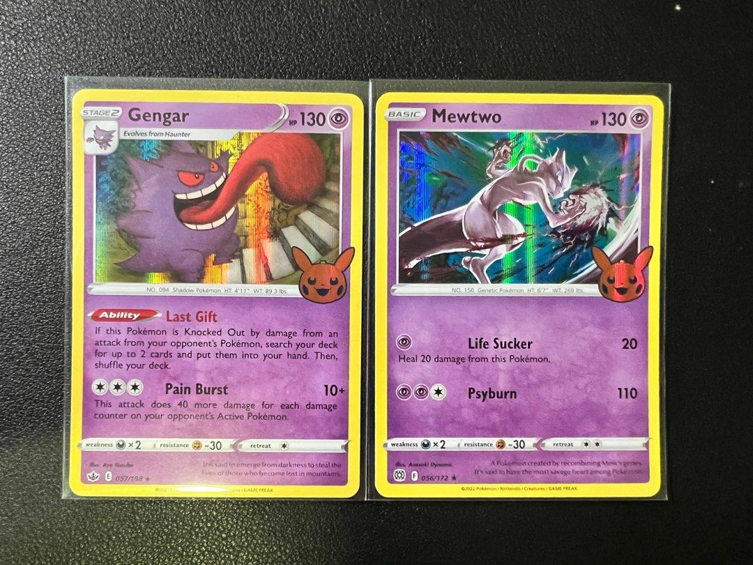 Trick or Trade Gengar + Mewtwo, Hobbies & Toys, Toys & Games on Carousell