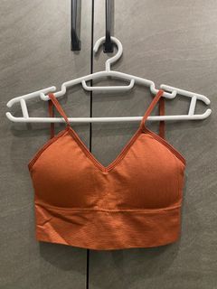 Two padded crop tops