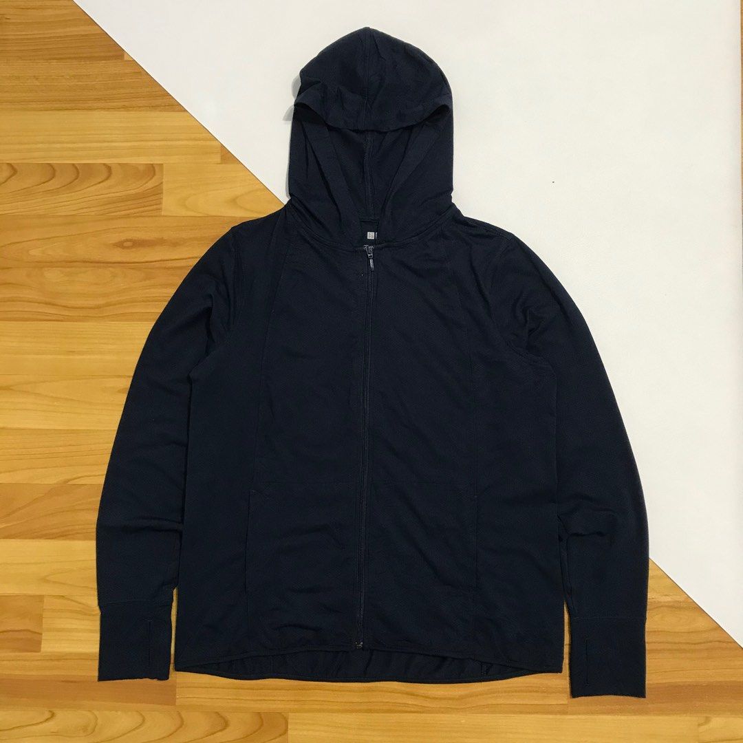 Uniqlo airism jacket dry ex UV cut navy second bekas preloved