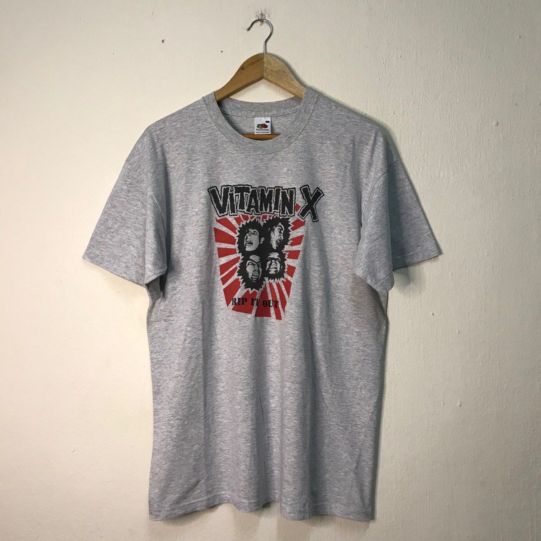 Vintage 00's Vitamin X Rip It Out Asian Pacific Tour T Shirt.