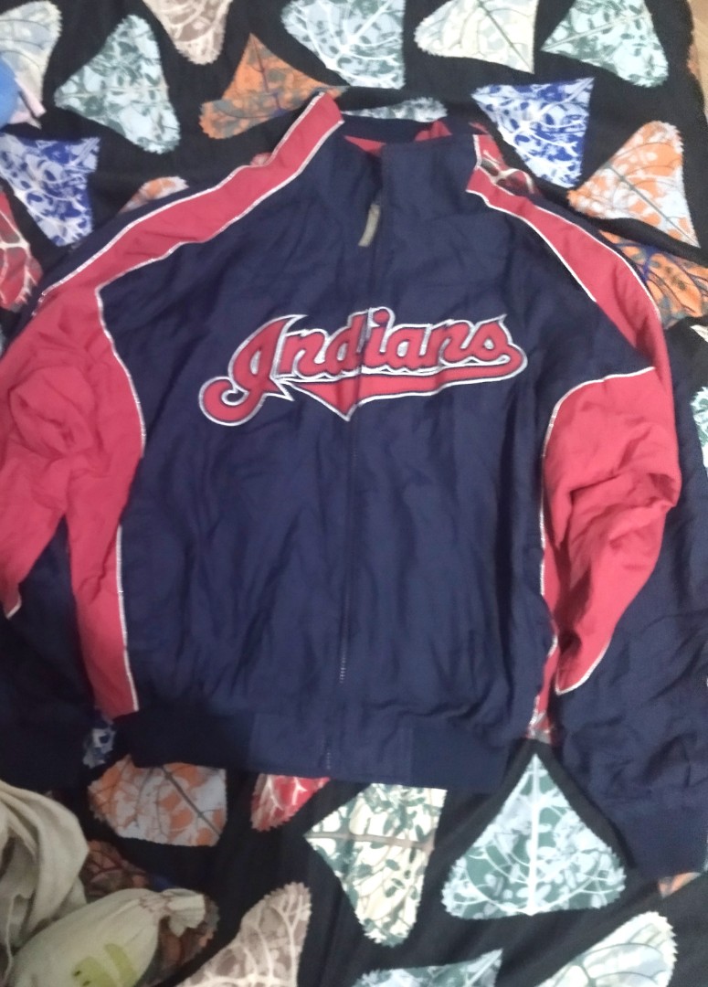 Vintage Indians Varsity Jacket NFL, Men's Fashion, Coats, Jackets and ...