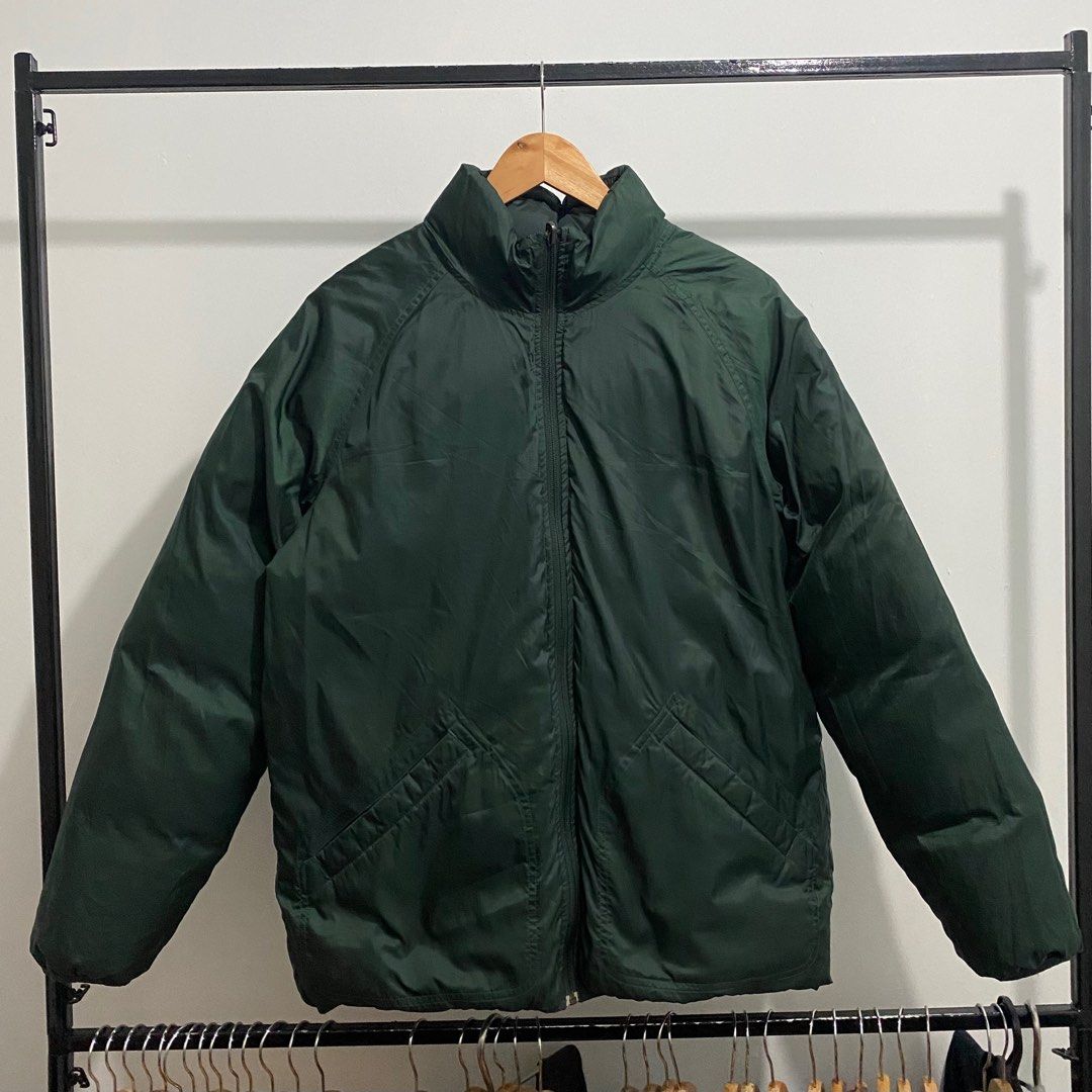 90'S Nike reversible puffer jacket with back logo, men's size L, vintage Nylon Navy blue Vintage Second Hand main image 0