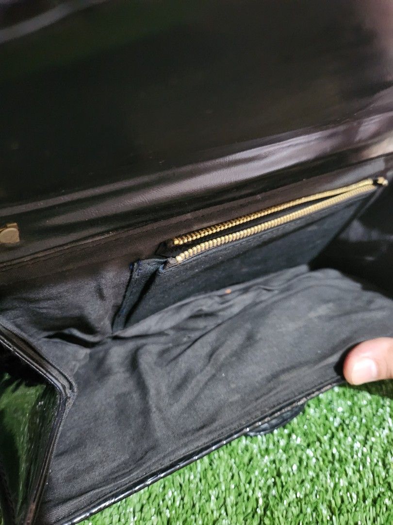 Sac à Bagages Vintage Pierre Cardin - Texture Crocodile Gaufrée Cuir Des Années 80, Pour Voyage Chic