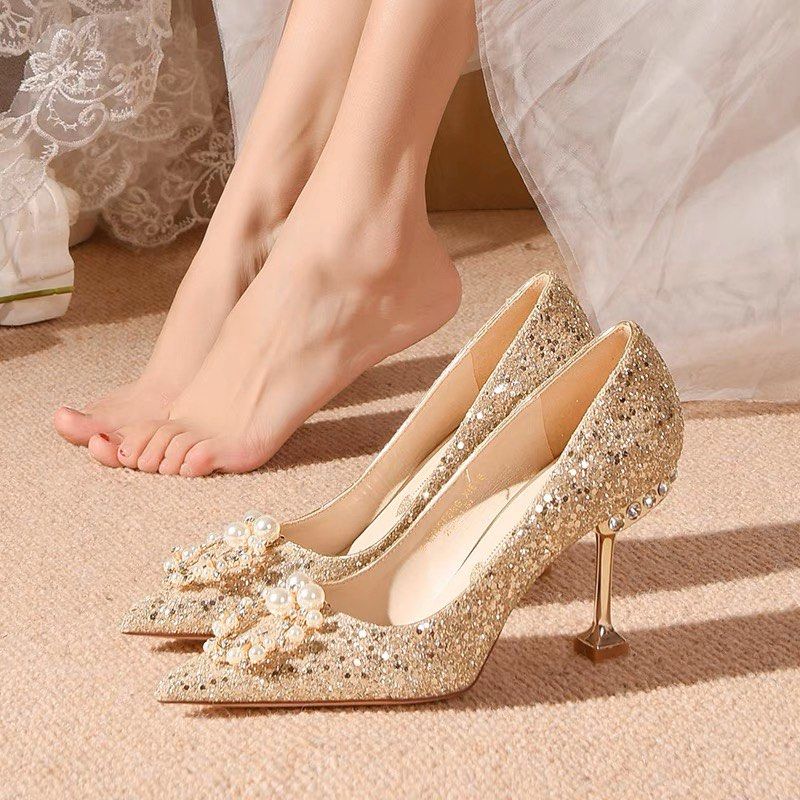 Wedding bridal heels