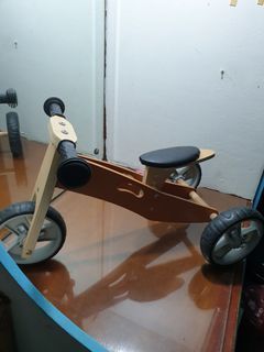 Wooden bike without pedal balance bike toddler