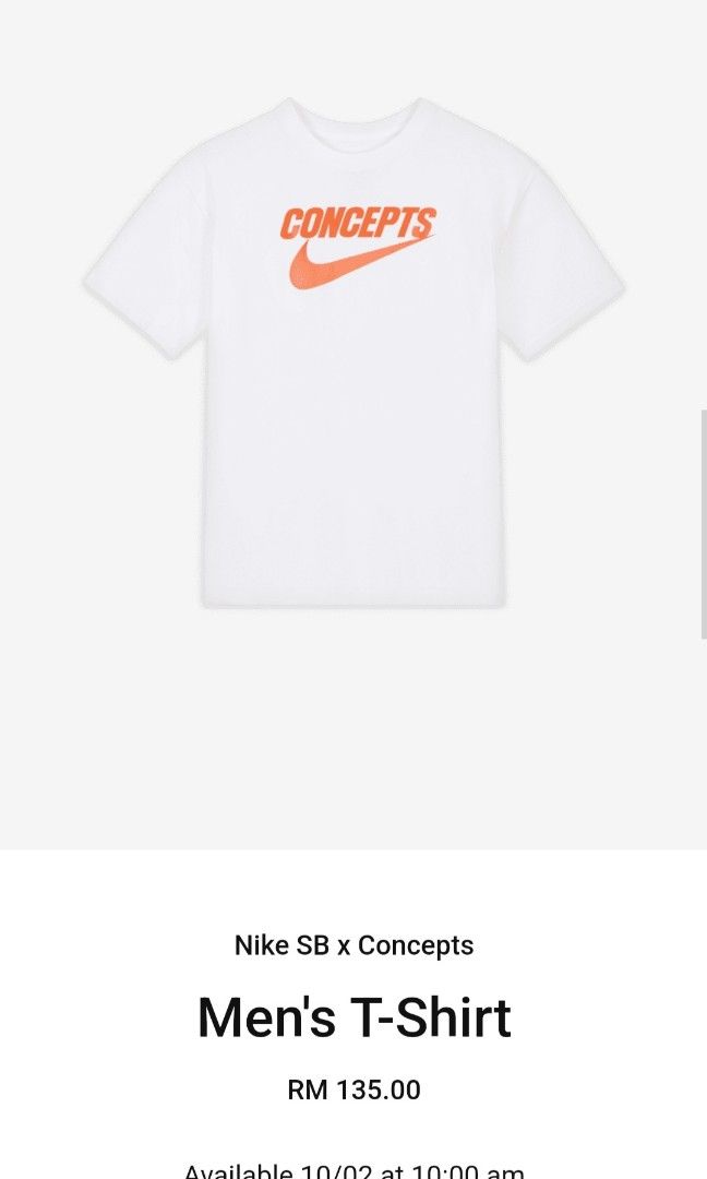 Nike SB x Concepts Men's T-shirt White