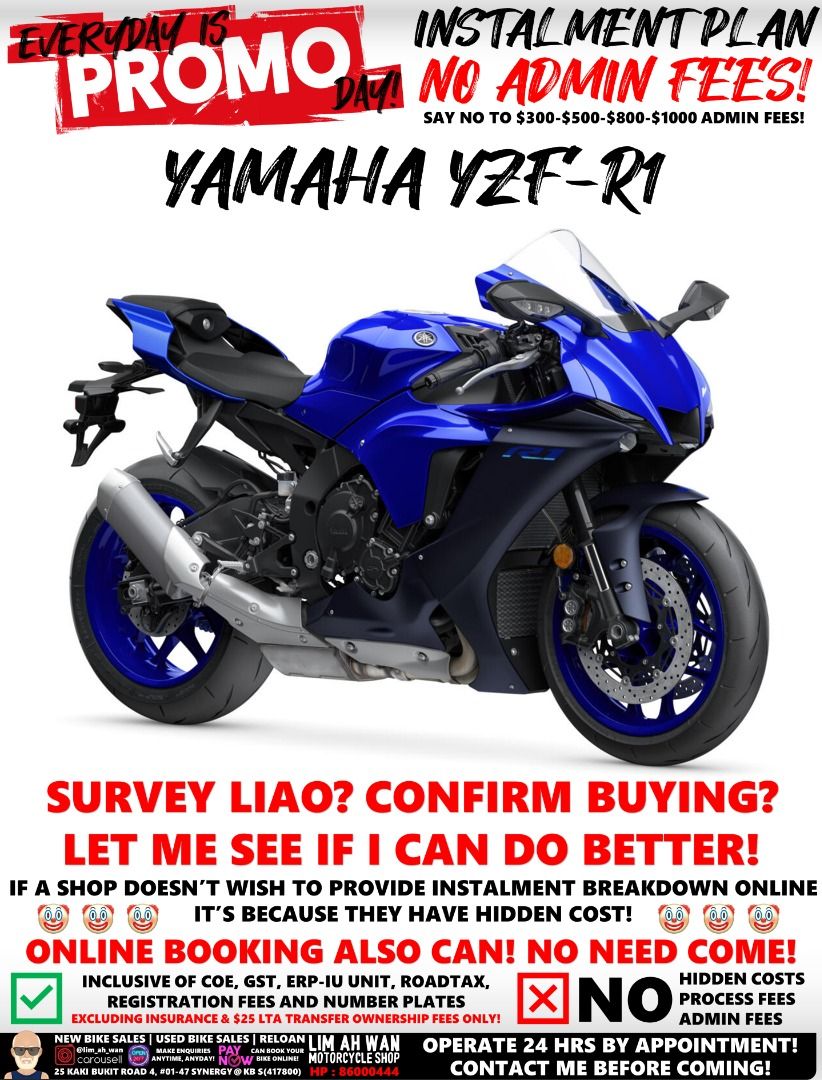 YAMAHA R1 Motorcycles Motorcycles for Sale Class 2 on Carousell