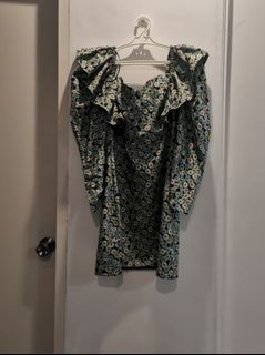 Zara puff sleeve dress