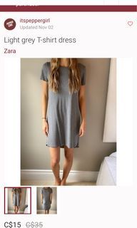 Zara T-shirt Dress