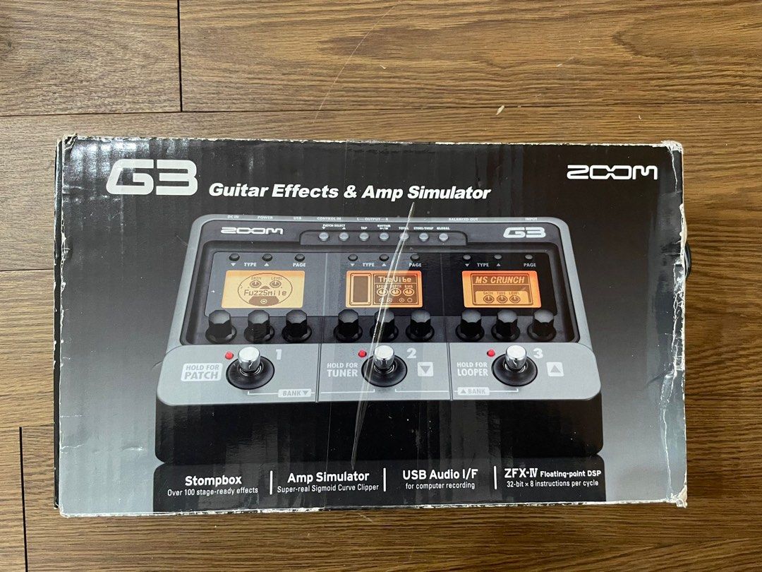 Zoom G3 Guitar Effects and Amp Simulator, 興趣及遊戲, 音樂、樂器