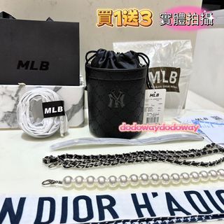 🎁買1送3🎁 香港購入 現貨 韓國MLB 復古水桶包 香水包 單肩斜挎包 禮物包 生日禮物