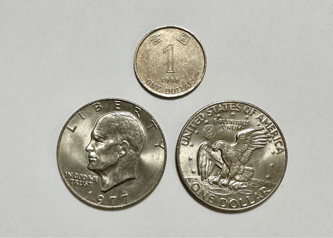 $1 美元硬幣(1977), 興趣及遊戲, 收藏品及紀念品, 錢幣- Carousell