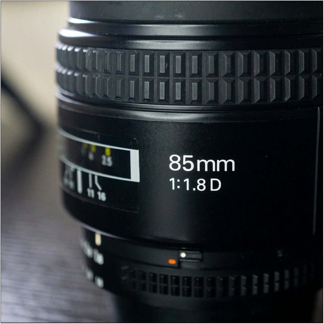 2ND HAND - AF Nikkor 85mm 1.8D (Category: Lens & Kits) located in Paranaque City. Submitted by jace.themerchant (Listing ID 1218174795, Image 2). Description: 2ND HAND - AF Nikkor 85mm 1.8D Price: PHP 9500 (now 9000) Price is fixed Lens is working 100% Known Issues: - Fungus in lens. It doesn't affect the image output. - Adhesive in the external coating - Minor Scratches due to usage Please refer to my meetup options if you wish to test the lens.