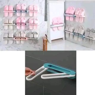 3 in 1 Shoes Rack Foldable Shoe Hanger Plastic 3 Shoe Shelf