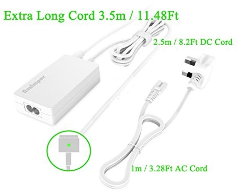 45W MagSafe 2 Power Adapter, Macbook Air Charger for Macbook A1466