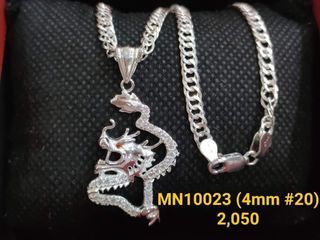 925 Dragon Men's Silver Necklace