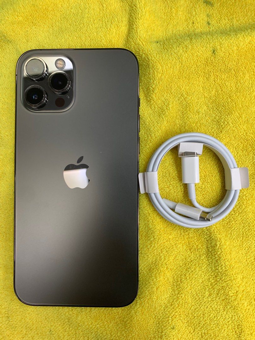 99%New iPhone 12 Pro Max 512GB 黑色香港行貨有配件電池效能98% 自用 