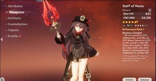 ‼️ [ 8 x 5 stars ] Hu Tao + Staff of Homa genshin impact starter account w/ yelan, tighnari