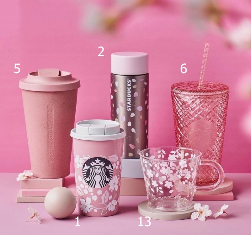 日本星巴克 櫻花2023 日本限定Starbucks Sakura Series 第二彈櫻花杯保溫瓶, 傢俬＆家居, 廚具和餐具, 廚水杯、水壺-  Carousell