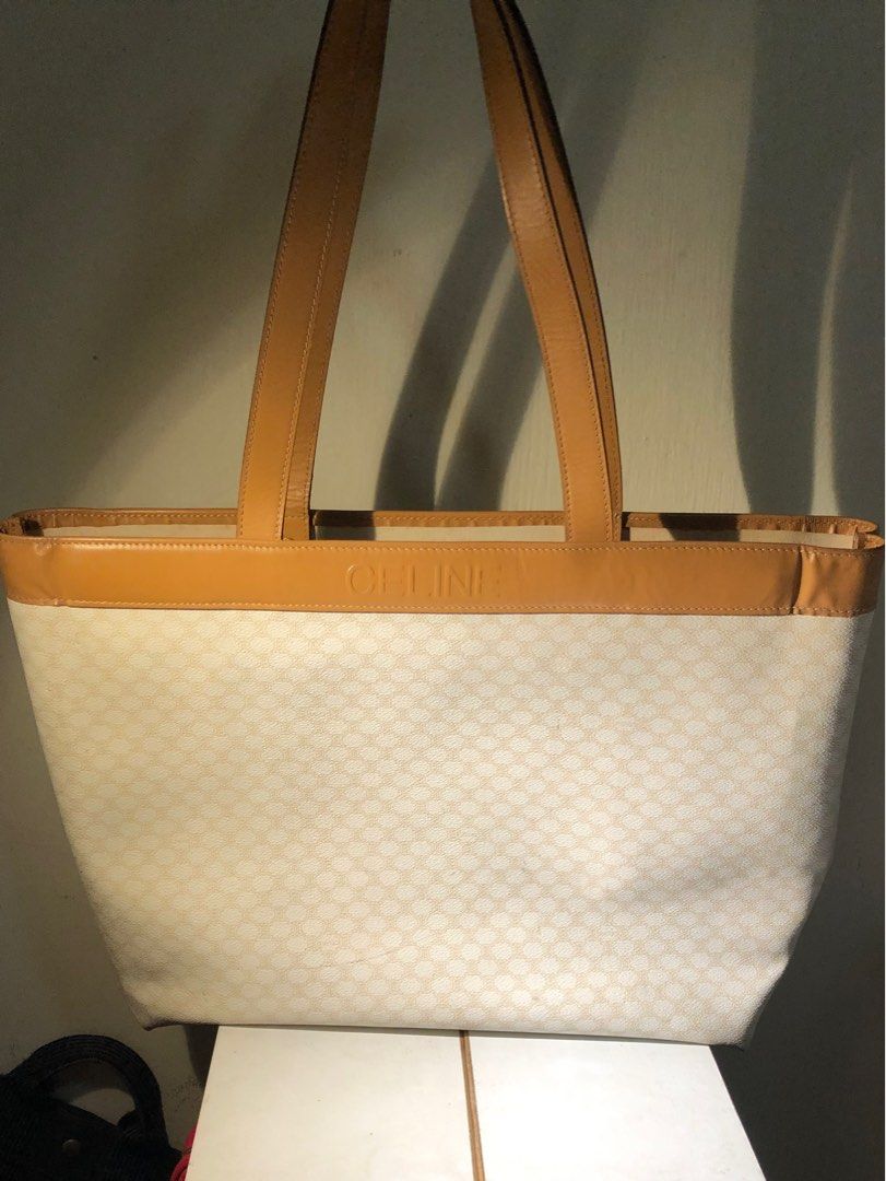 Authentic CELINE Leather Tote Bag Luxury Bags Wallets on