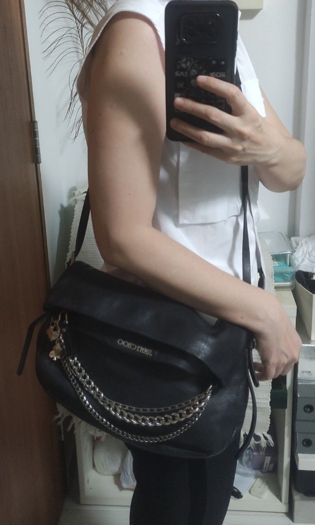 Jimmy choo outlet biker bag
