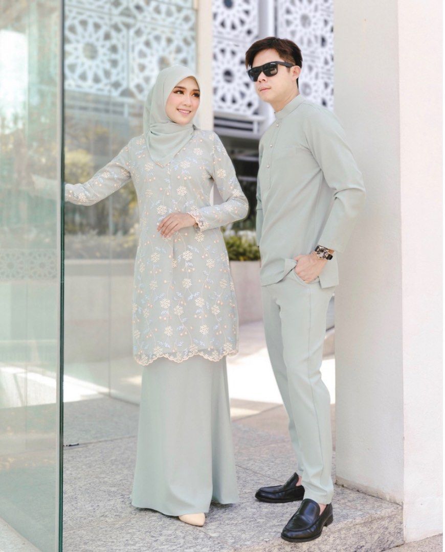 Baju tunang mint green clearance